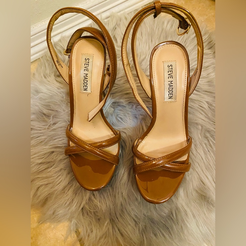 Steve Madden Women's Brown Strappy Heels